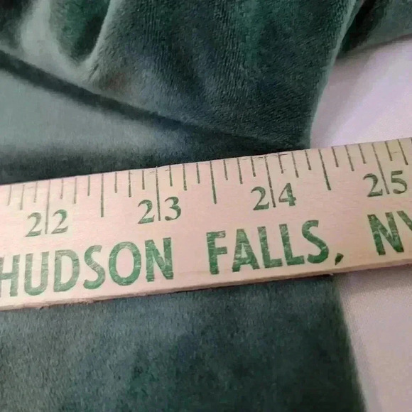 Aerie Offline After Party Velour Jacket Green Womens Large Athleisure Cozy Warm - Picture 8 of 11